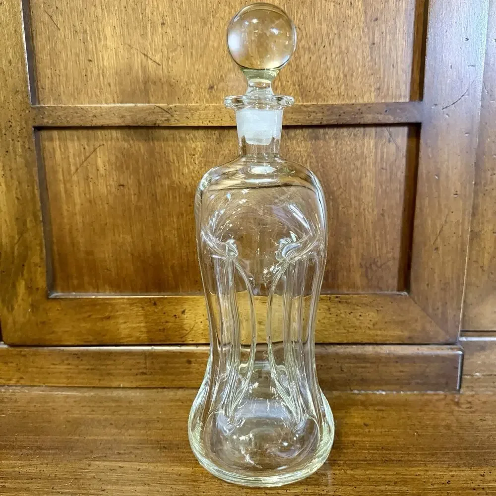Holmegaard Kluk Kluk Decanter By Jacob E. Bang Danish Glassworks Spirits Bottle